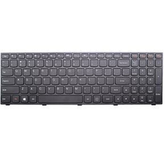 کیبورد لپ تاپ لنوو IdeaPad G50-70 مشکی-با بک لایت-با فریم نقره ای