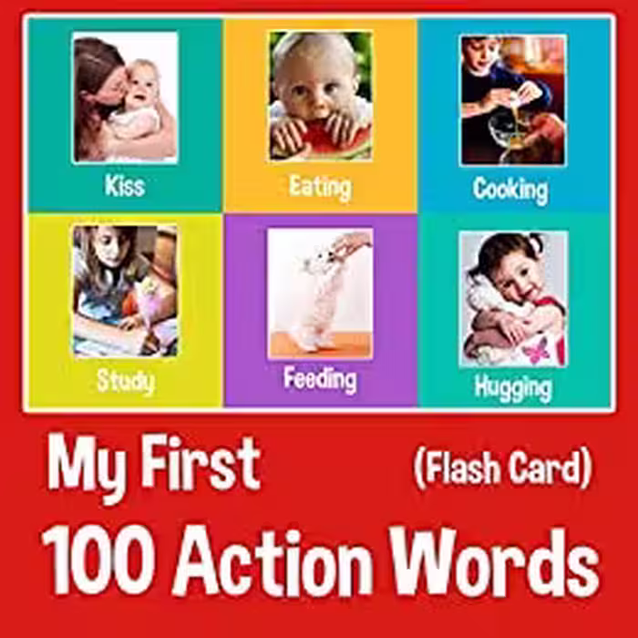 خرید و دانلود نسخه کامل کتاب My First 100 Action Words : Flash Book Version -   Pdf