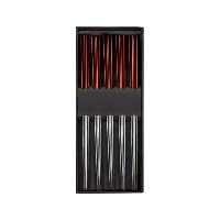 چاپستیک فلزی جفتی طرح 3 (چوب غذاخوری)