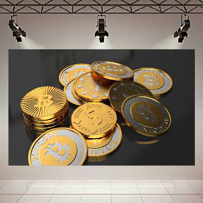 تابلو بوم طرح بیت کوین مدل ALL BITCOIN کد AR13000