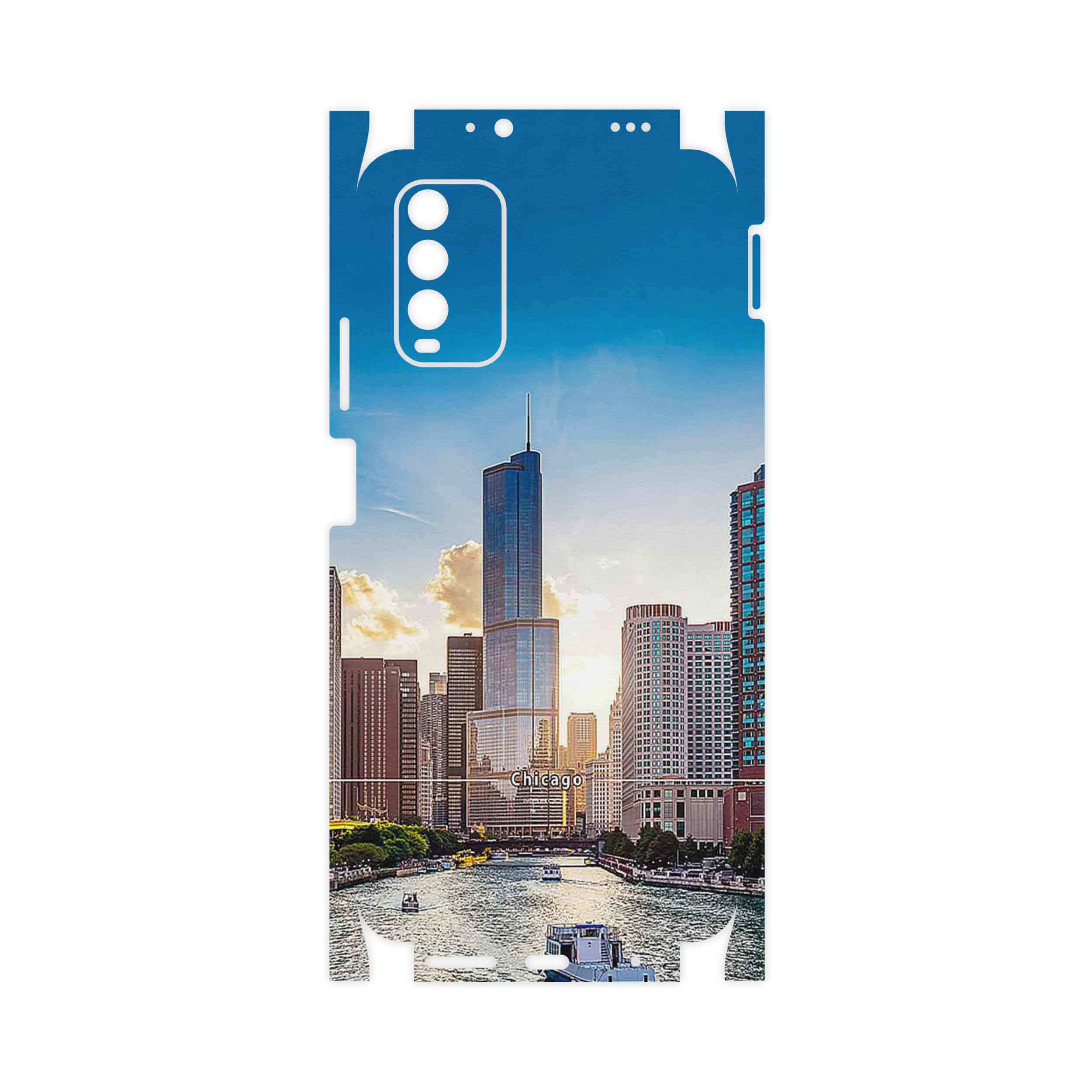 برچسب پوششی ماهوت مدل City of Chicago-FullSkin مناسب برای گوشی موبایل شیائومی Redmi 9T