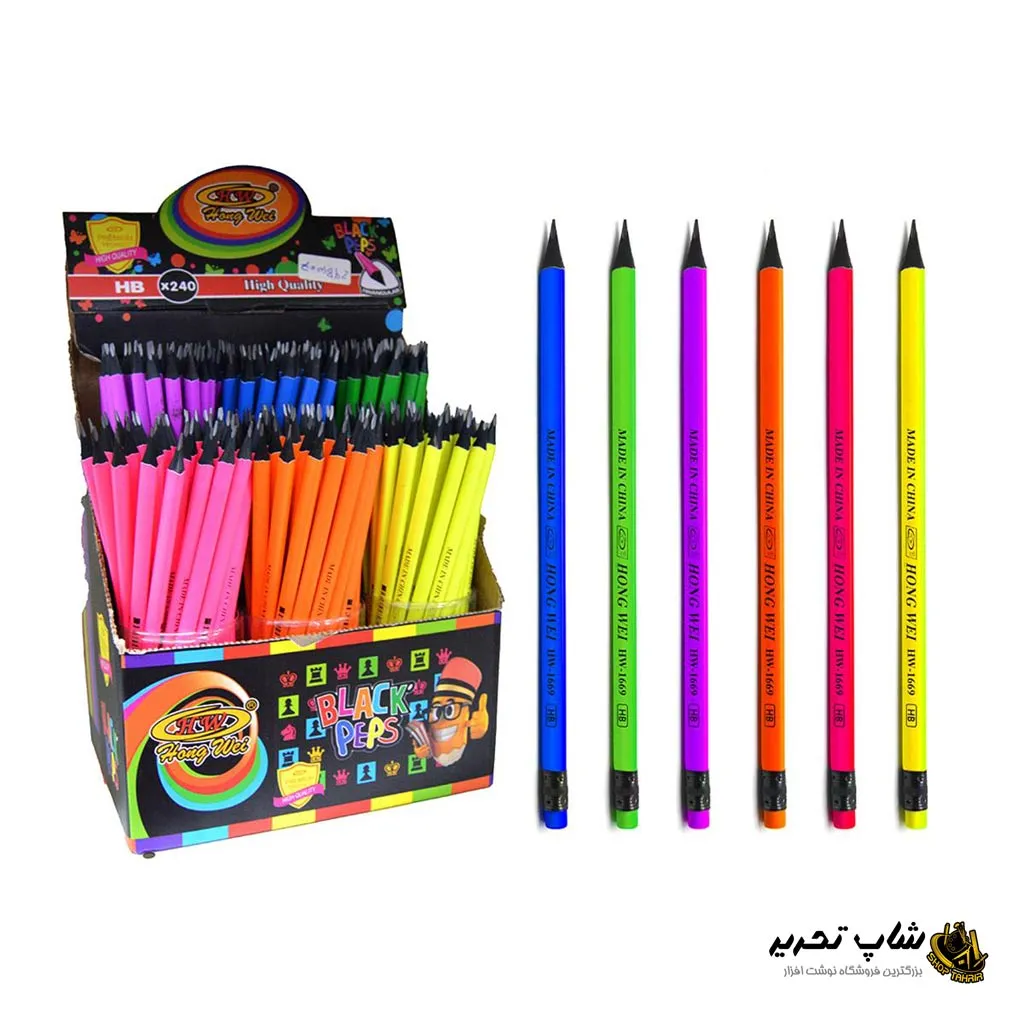 مداد مشکی چوب ذغالی   پاکن دار - شاپ تحریر