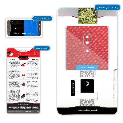 برچسب پوششی ماهوت مدل Red-Fiber مناسب برای گوشی موبایل لنوو Z5 Pro