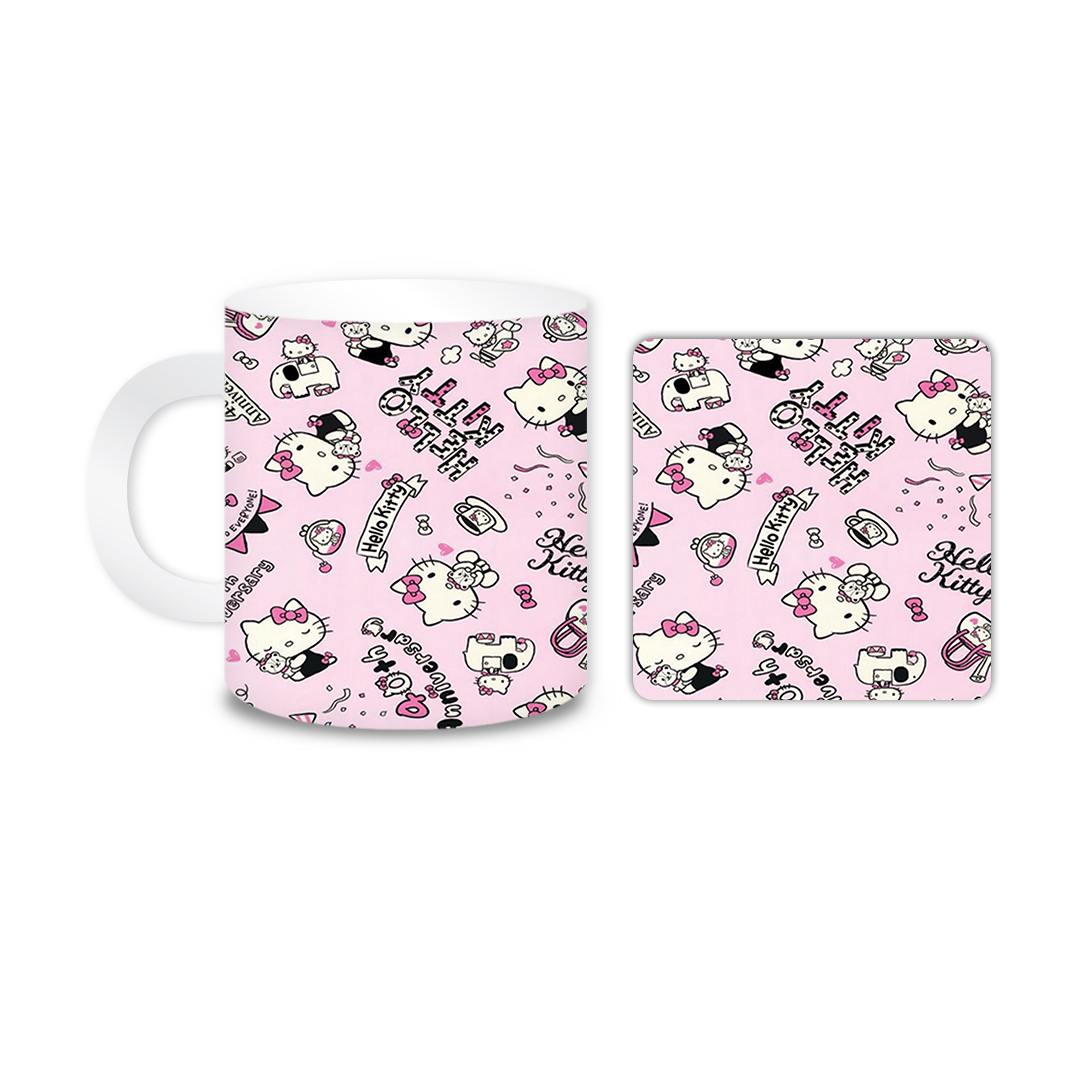 ماگ مدل کیتی کد 1435 به همراه زیر لیوانی