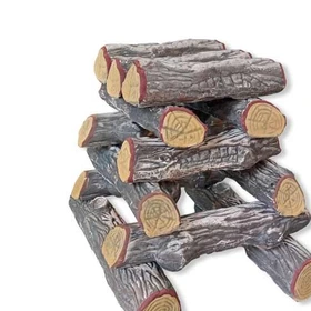 هیزم شومینه تزئینی مدل لپه سفالی