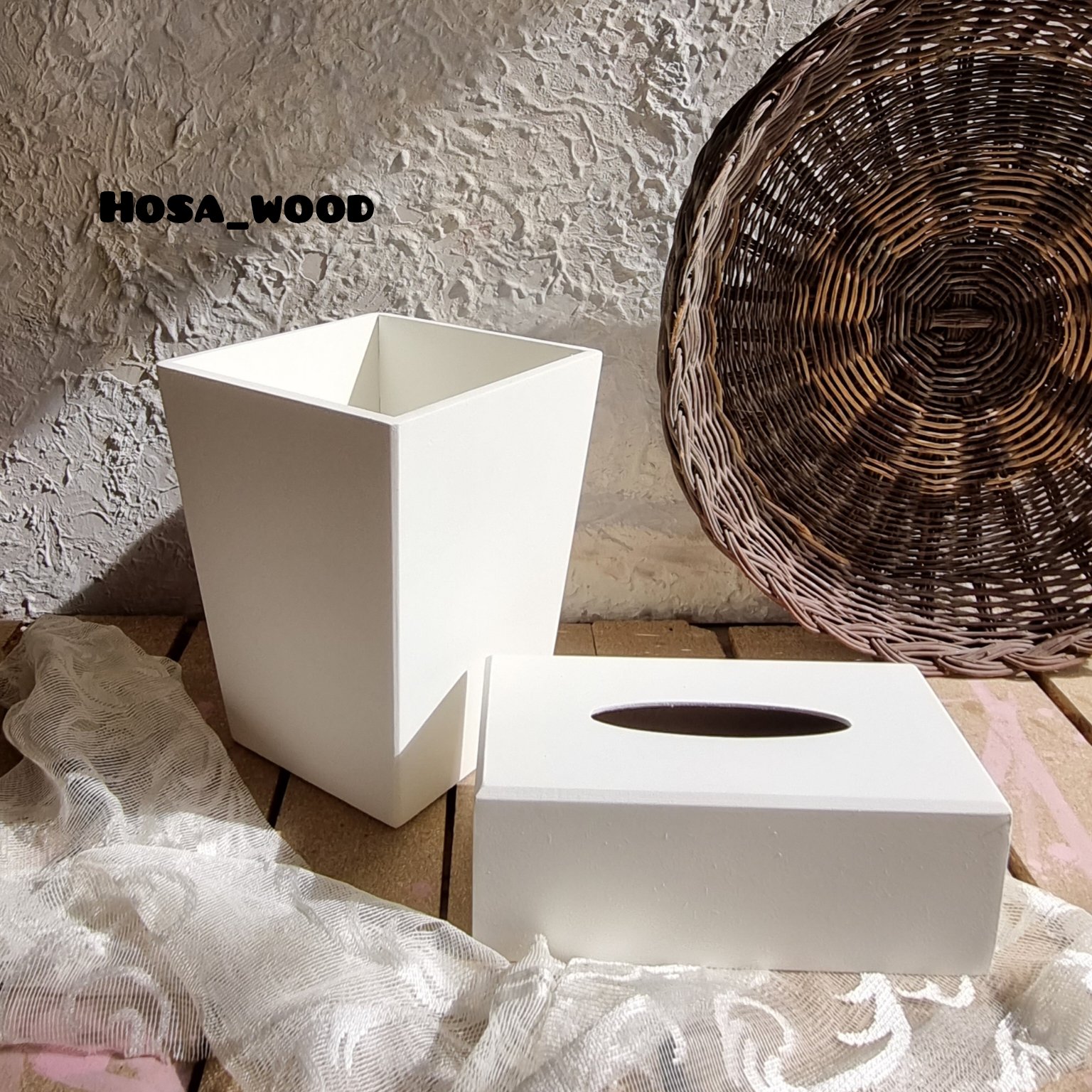سطل و جادستمال چوبی