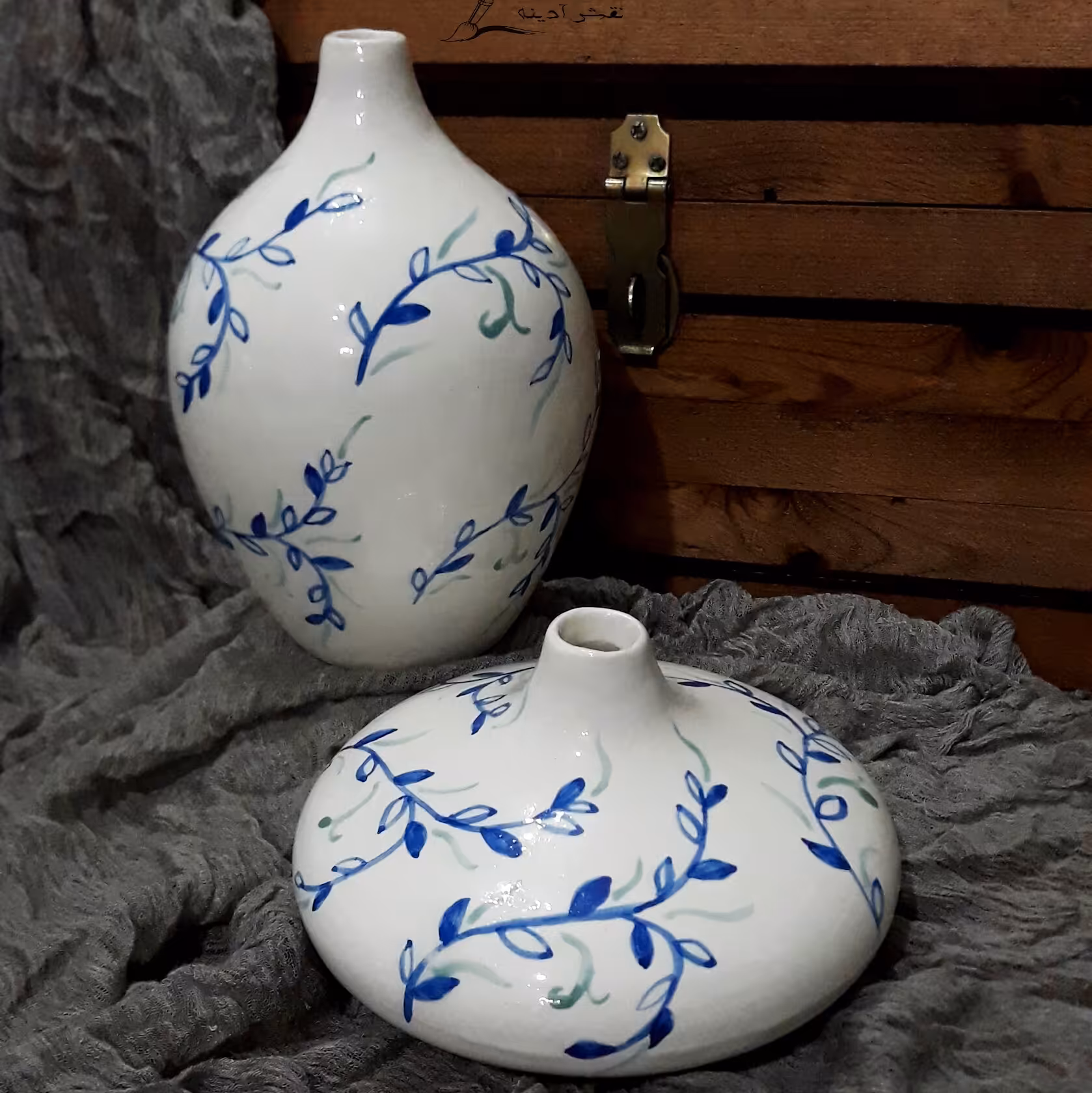 سالونگ سرامیکی نقاشی شده طرح اسلیمی 