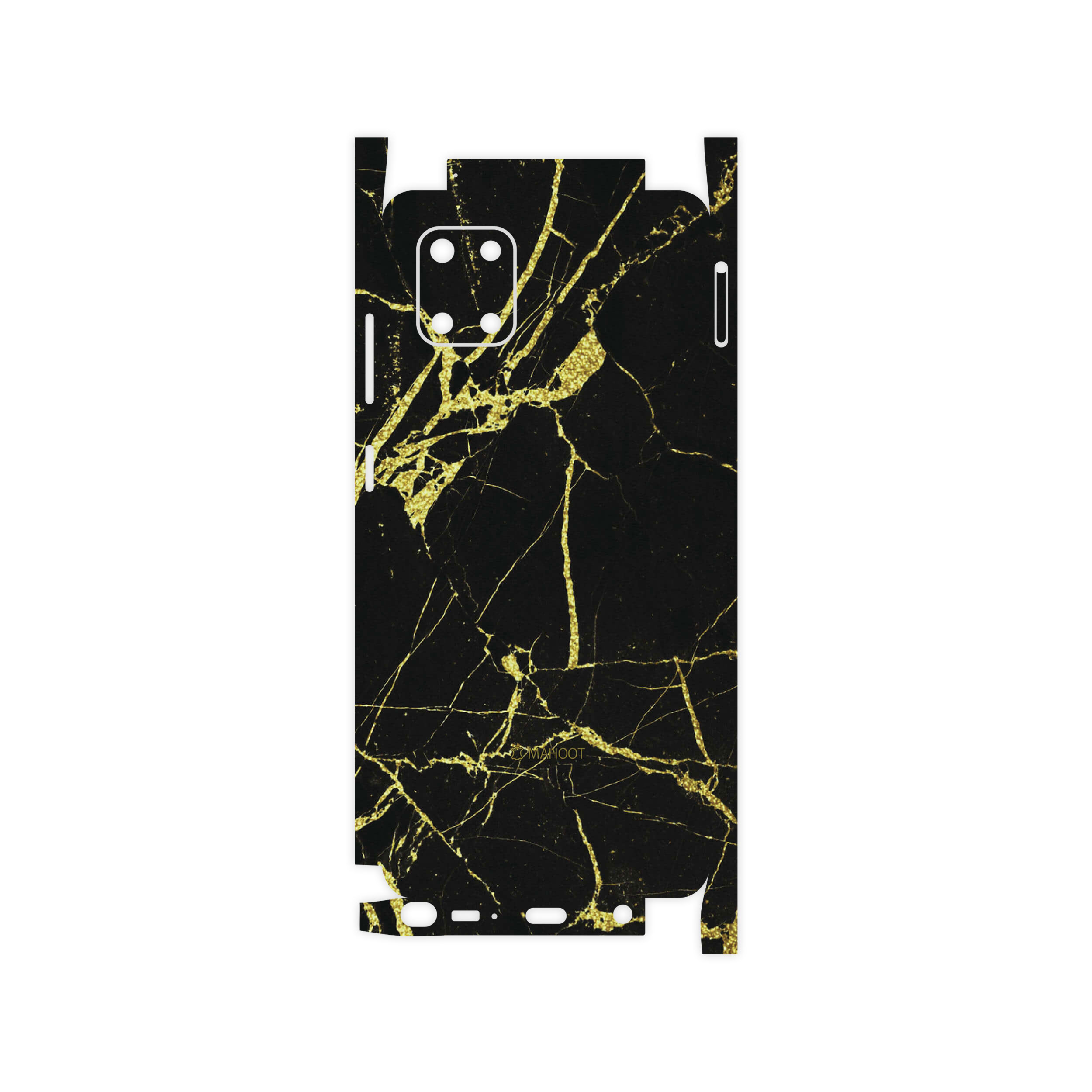 برچسب پوششی ماهوت مدل Graphite-Gold-Marble-FullSkin مناسب برای گوشی موبایل سامسونگ Galaxy Note10 Lite