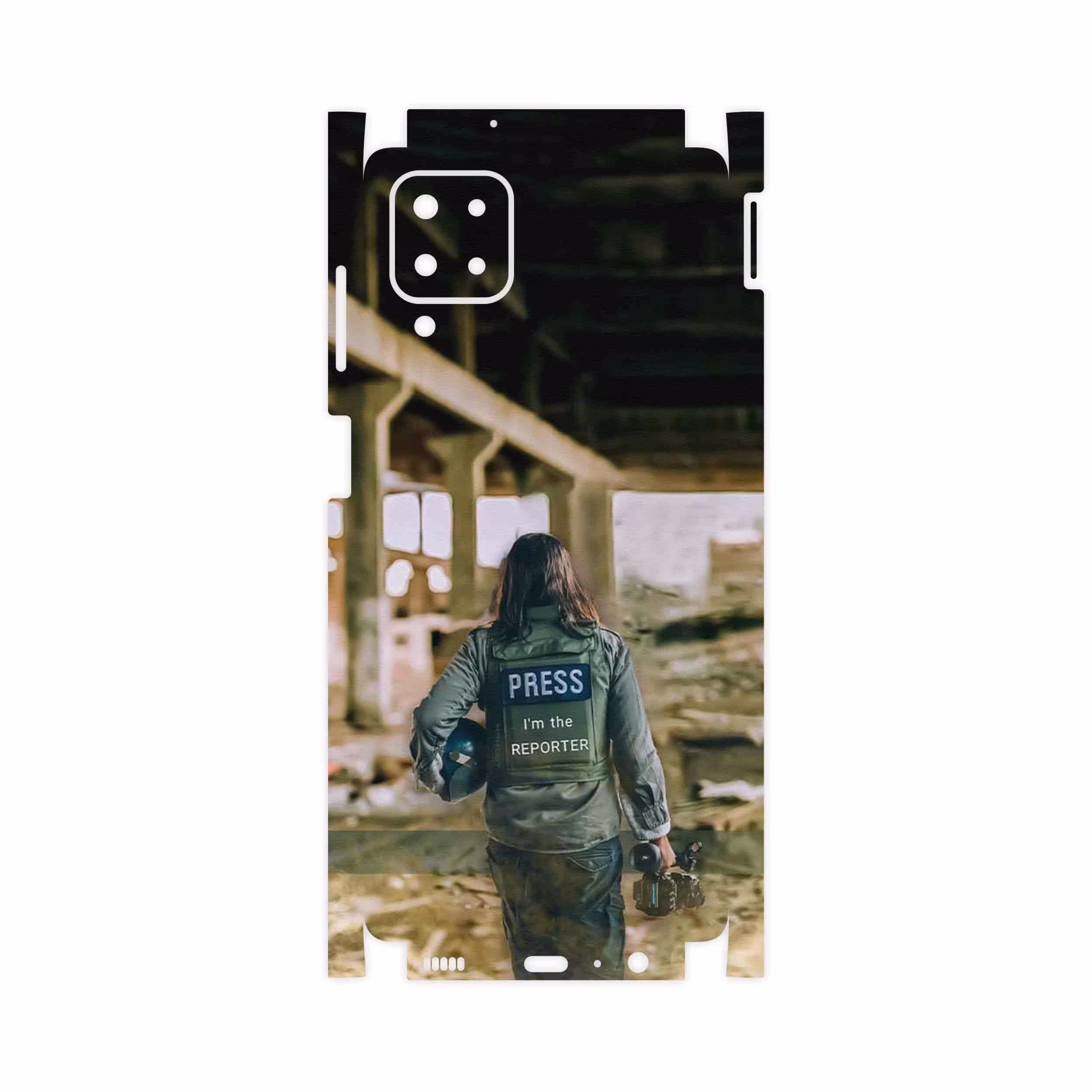 برچسب پوششی ماهوت مدل Reporter-FullSkin مناسب برای گوشی موبایل سامسونگ Galaxy M12