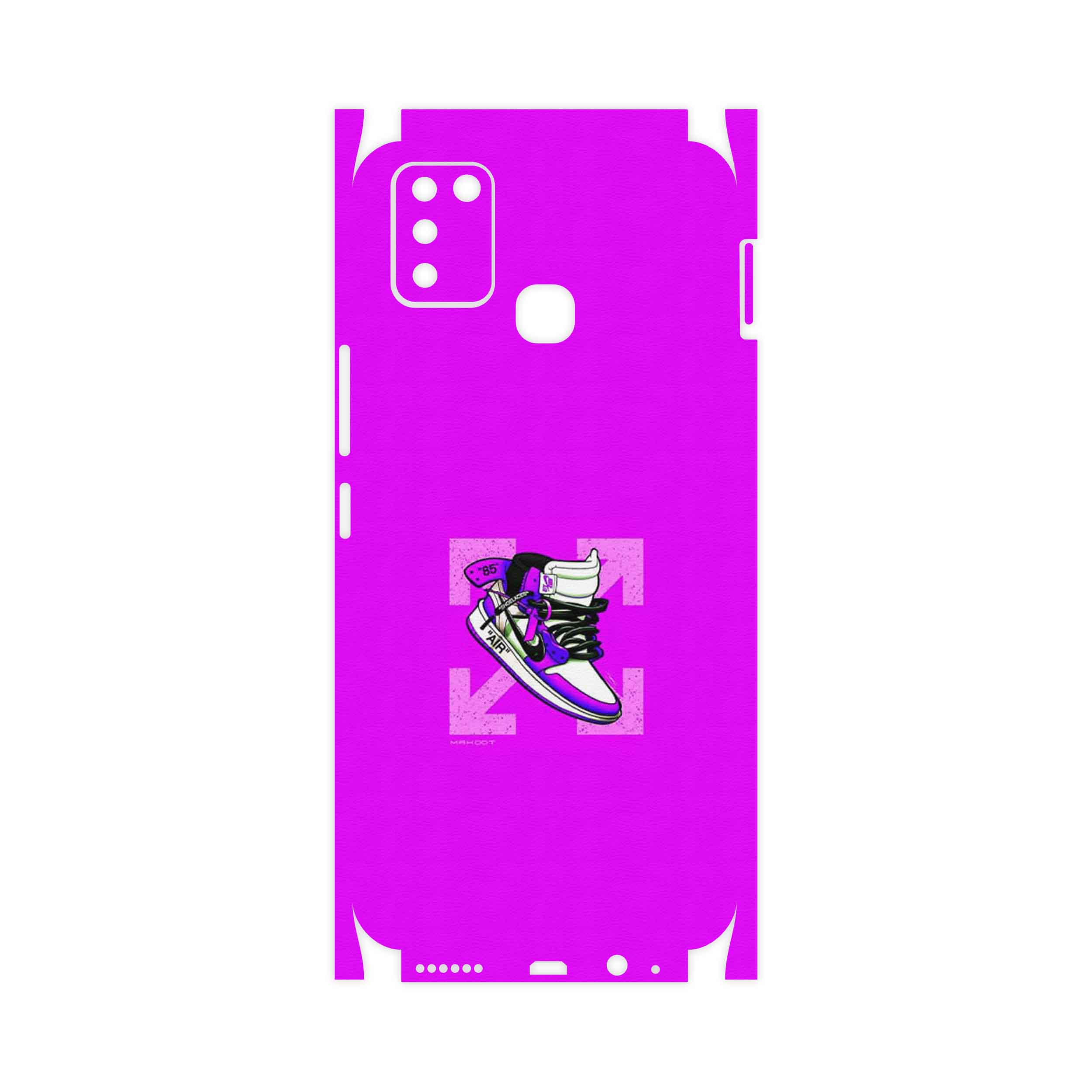 برچسب پوششی ماهوت مدل Nike Air Sneaker Digital Art-FullSkin مناسب برای گوشی موبایل اینفینیکس Smart 6 X657B