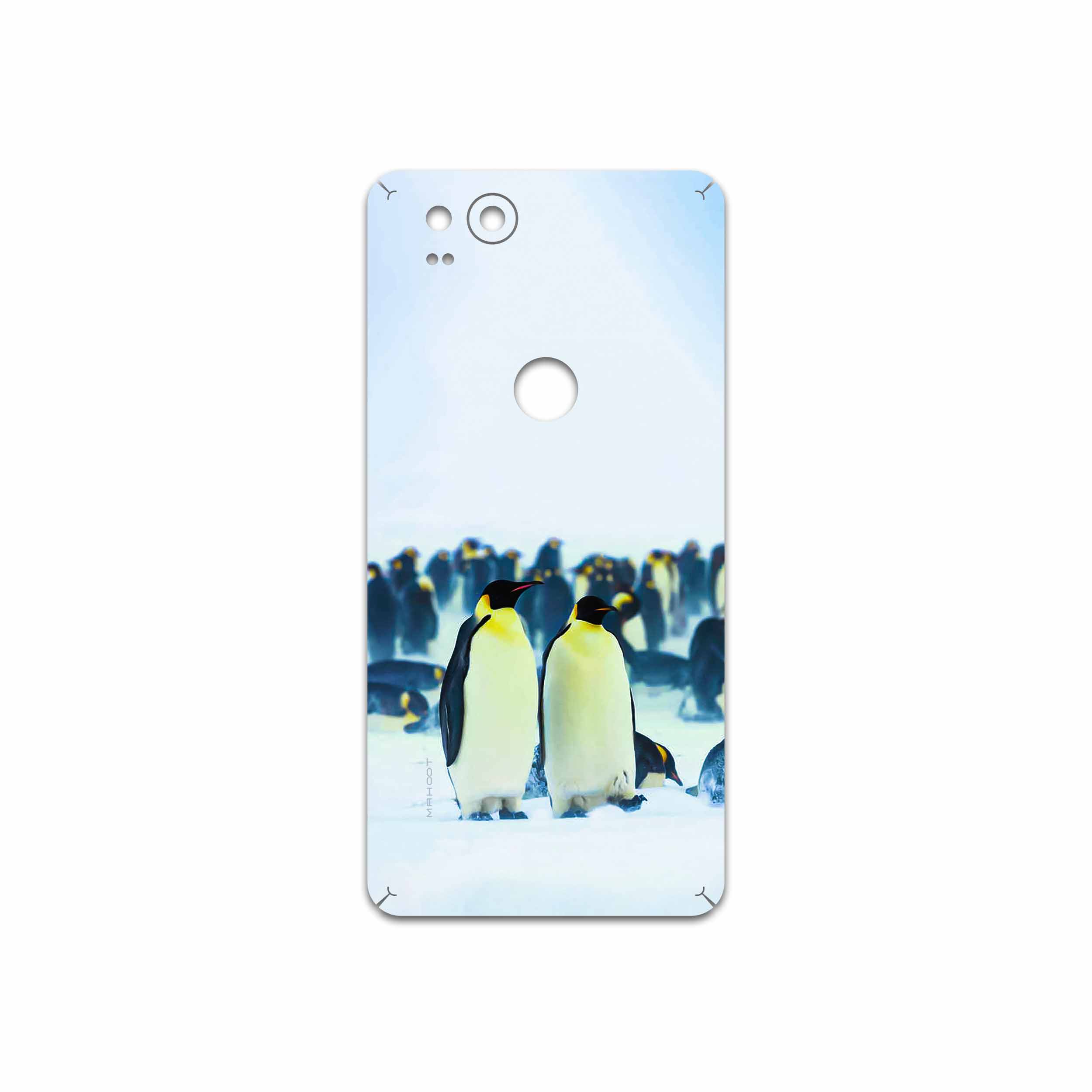 برچسب پوششی ماهوت مدل Penguin مناسب برای گوشی موبایل گوگل Pixel 2