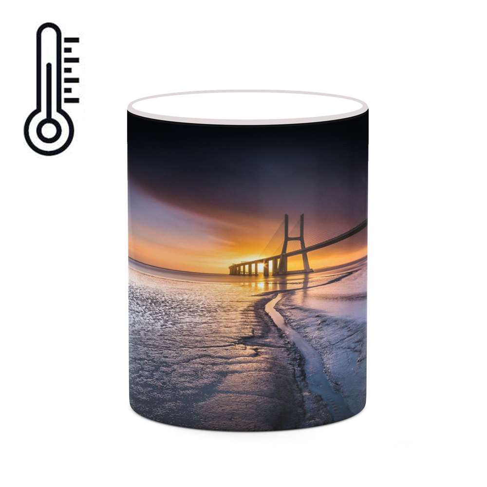 ماگ حرارتی کاکتی طرح منظره مدل mgh18333