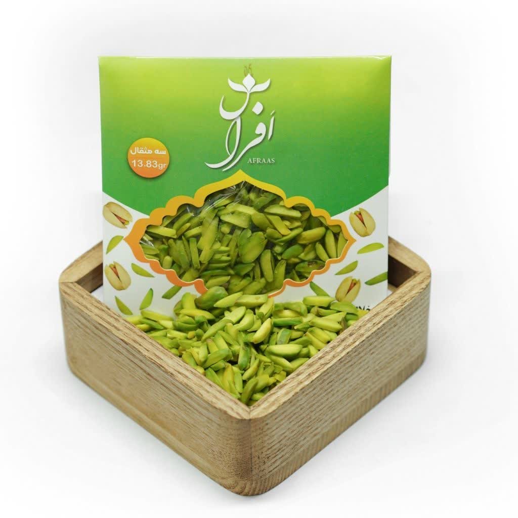 خلال پسته
درشت و بدون تلخی
ده گرمی