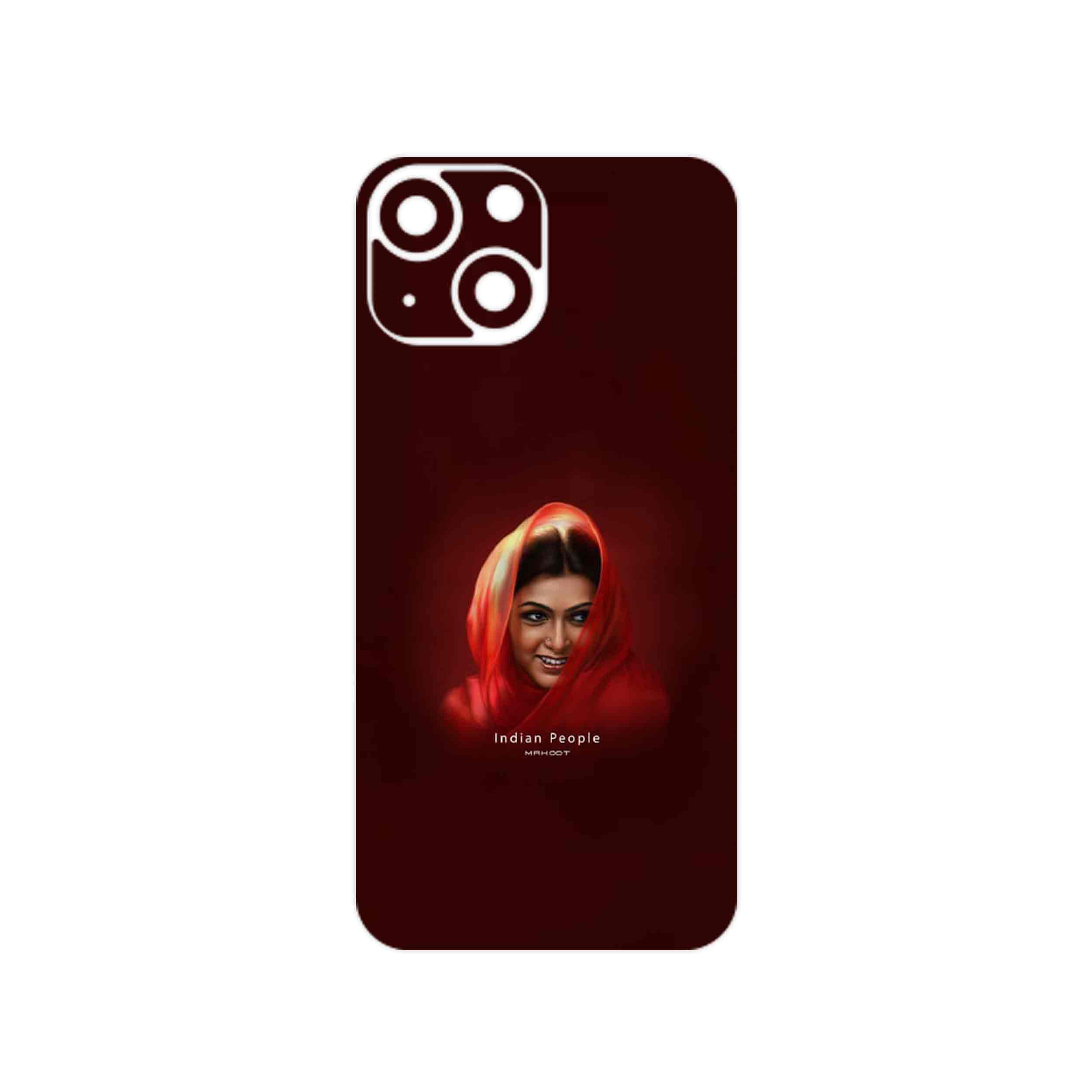 برچسب پوششی ماهوت مدل Portrait of an Indian Woman مناسب برای گوشی موبایل اپل iPhone 13 Mini