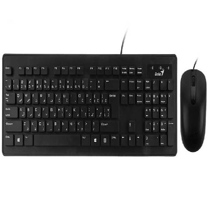 کیبورد و ماوس جنیوس مدل Slimstar C130 با حروف فارسی