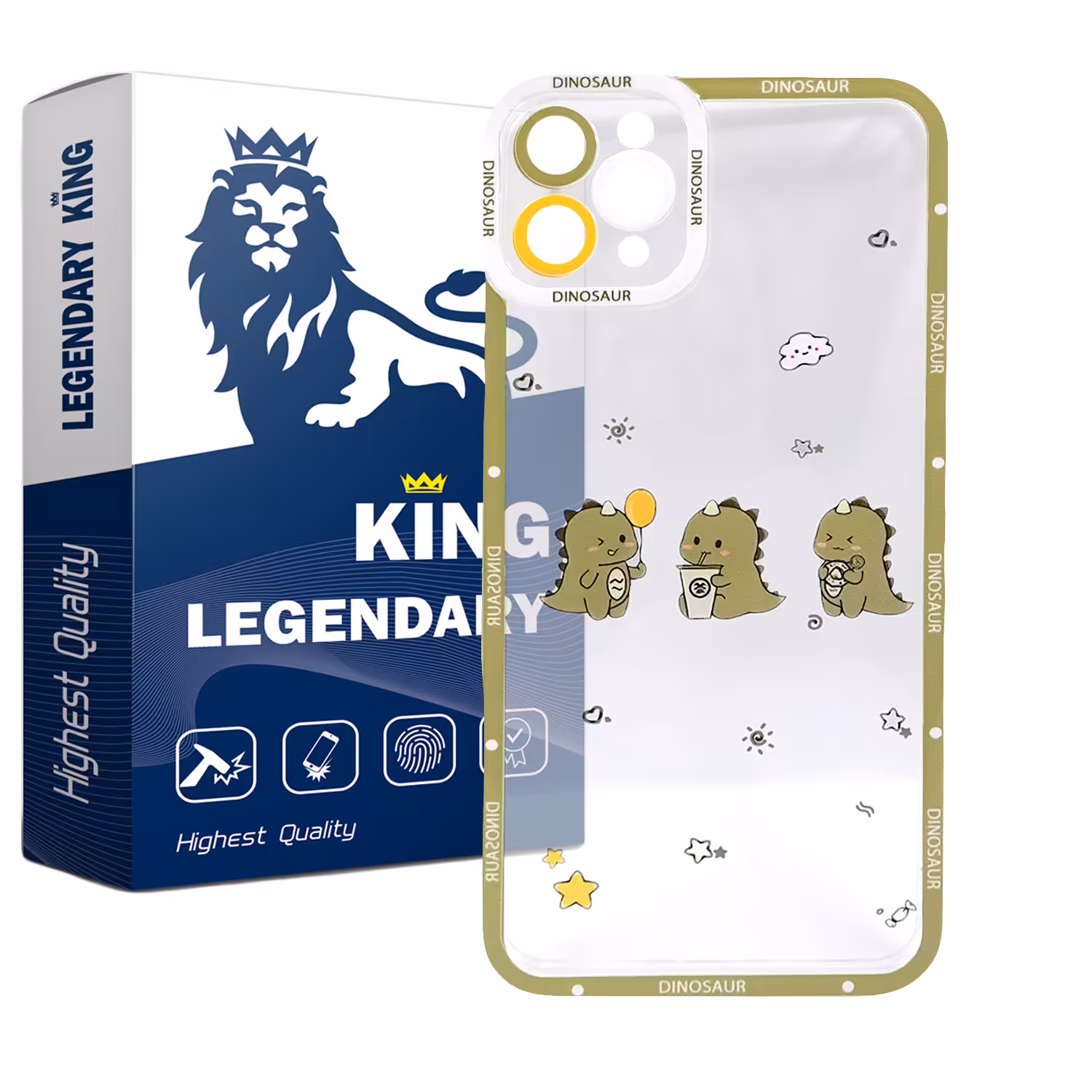  کاور لاین کینگ مدل دایناسور گوگولی مناسب برای گوشی موبایل اپل IPhone 11 pro Max