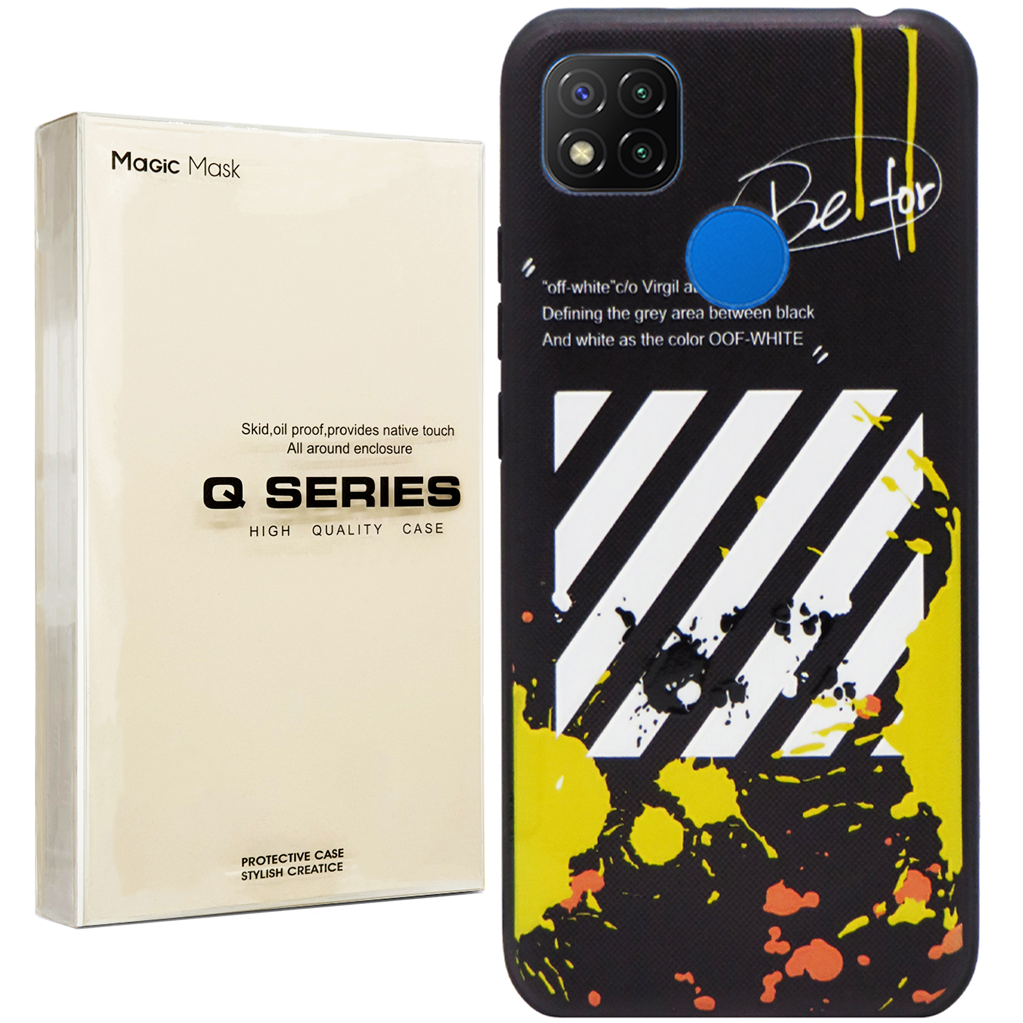 کاور مجیک مسک مدل full colour مناسب برای گوشی موبایل شیائومی REDMI 9C