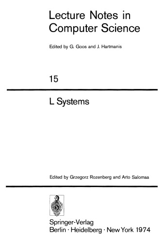 خرید و دانلود نسخه کامل کتاب L Systems | الی فایل | مرجع خرید و فروش فایل