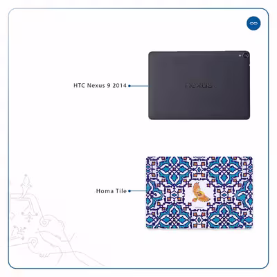 برچسب پوششی ماهوت مدل Homa Tile مناسب برای تبلت اچ تی سی Nexus 9 2014