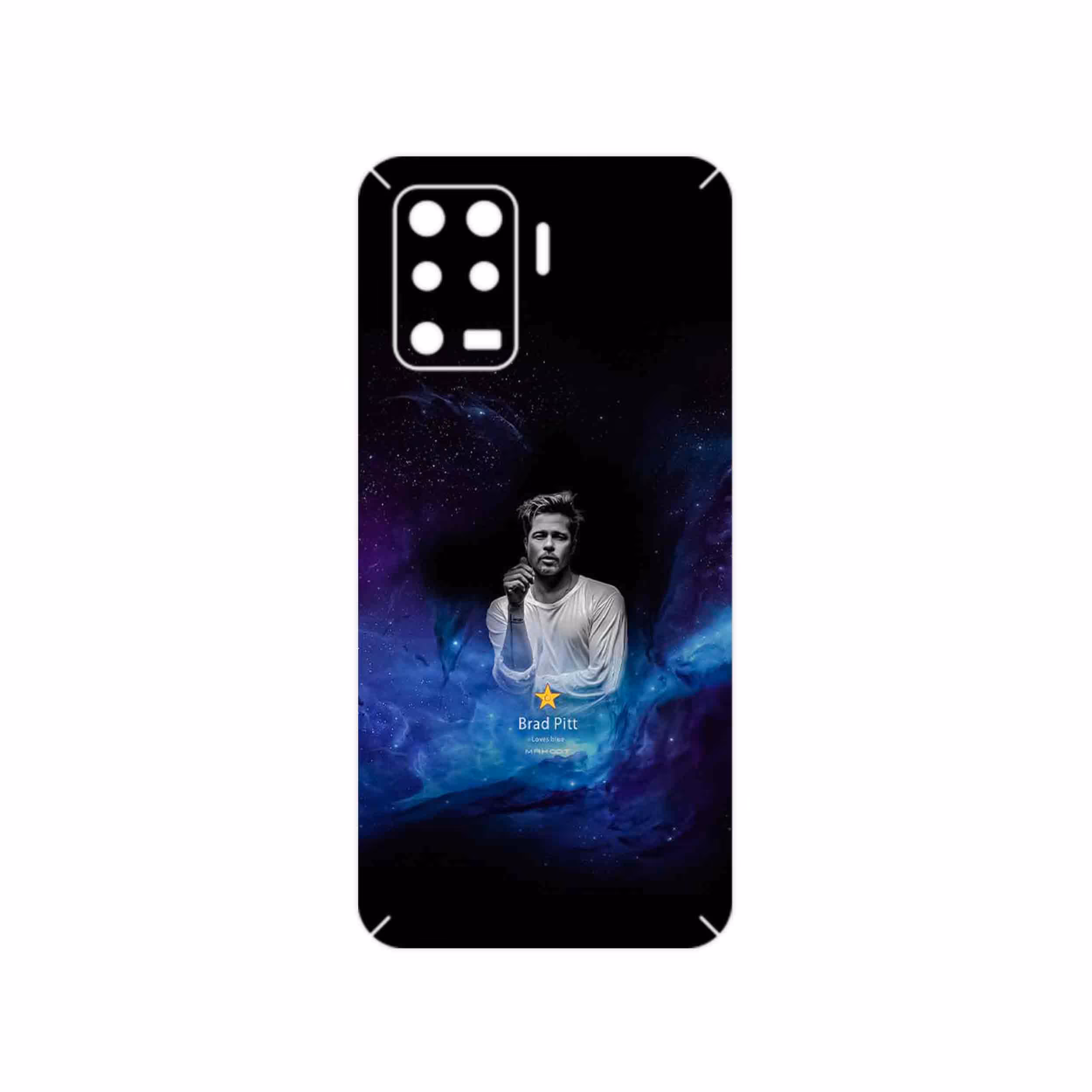 برچسب پوششی ماهوت مدل Brad Pitt مناسب برای گوشی موبایل اپو A94 4G