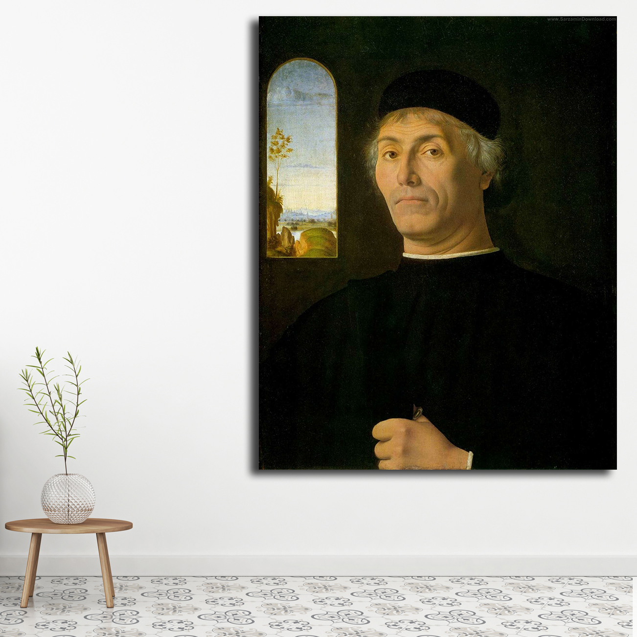 تابلو شاسی مدل نقاشی داوینچی کد 8