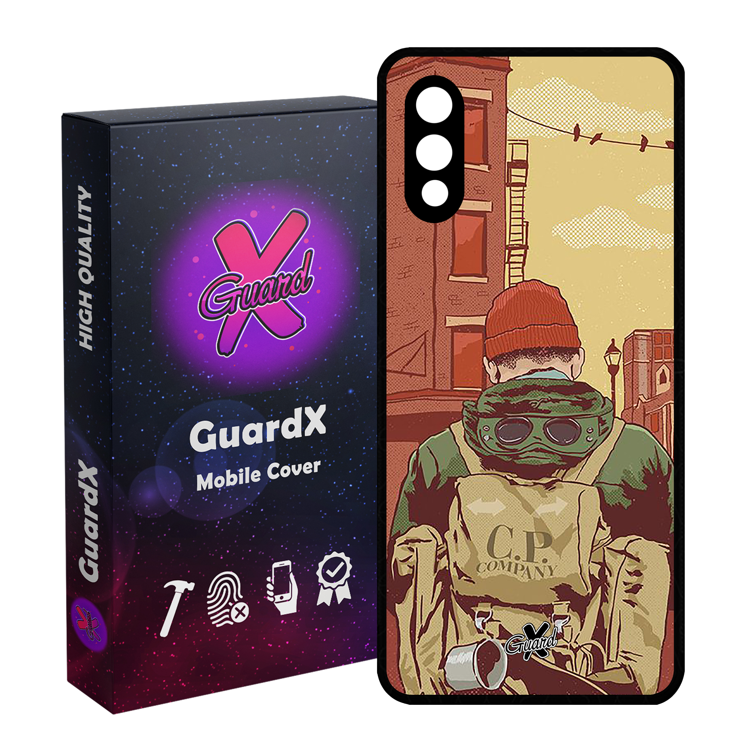 کاور گارد ایکس طرح Man مدل Glass10348 مناسب برای گوشی موبایل سامسونگ Galaxy A02 / M02