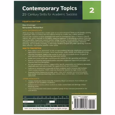 کتاب Contemporary Topics 2 4th اثر جمعی از نویسندگان انتشارات پیرسون