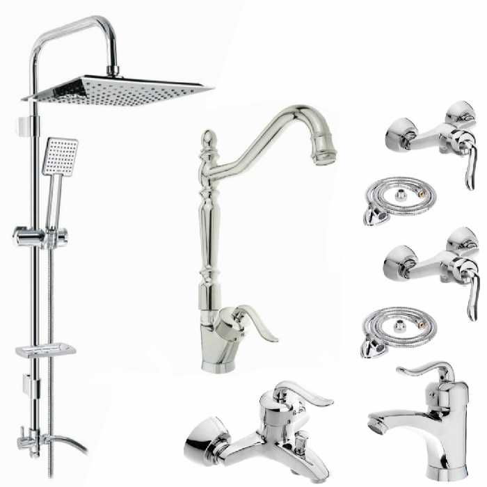 ست شیرالات شیرالات  رز مدل بیزانس لایت مجموعه 8 عددی