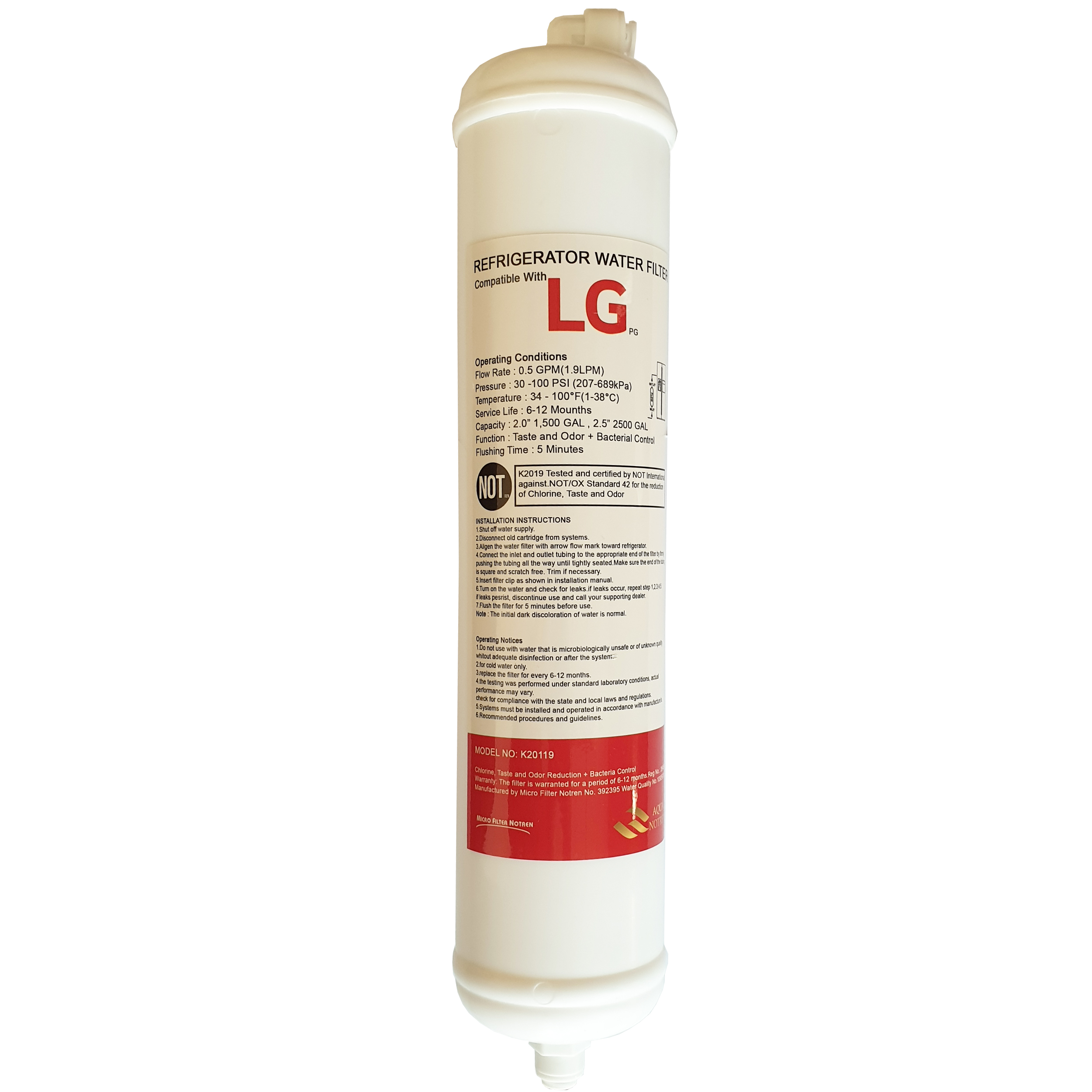 فیلتر یخچال ساید بای ساید مدل L2500G 