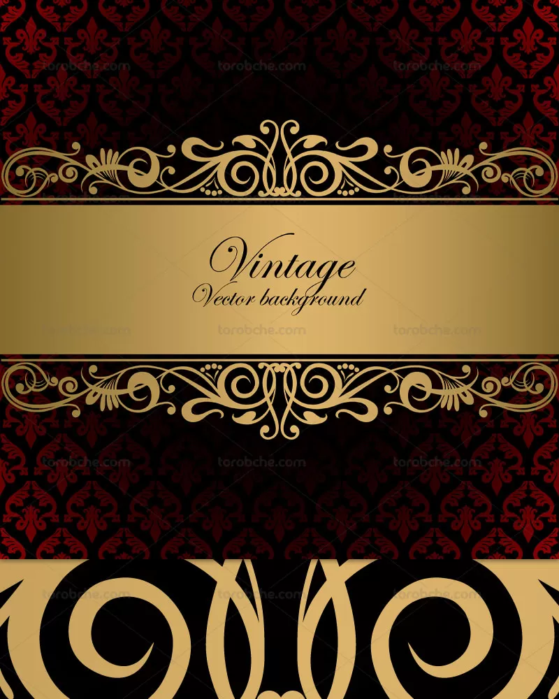 وکتور پس زمینه طلایی سنتی | گرافیک با طعم تربچه