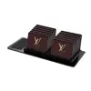 زیر لیوانی ماهوت مدل LOUIS-VUITTON-Logo بسته 12 عددی