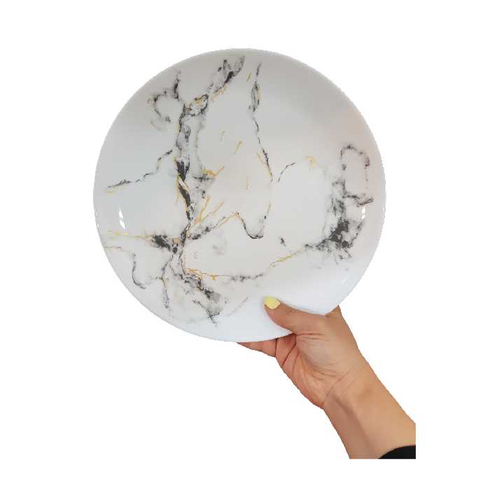 بشقاب غذاخوری مدل ماربل کد 714 مجموعه 6 عددی