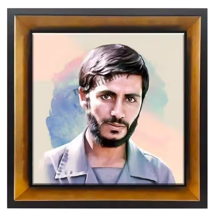 تابلو کاشی شهید همت مدل 2Z18