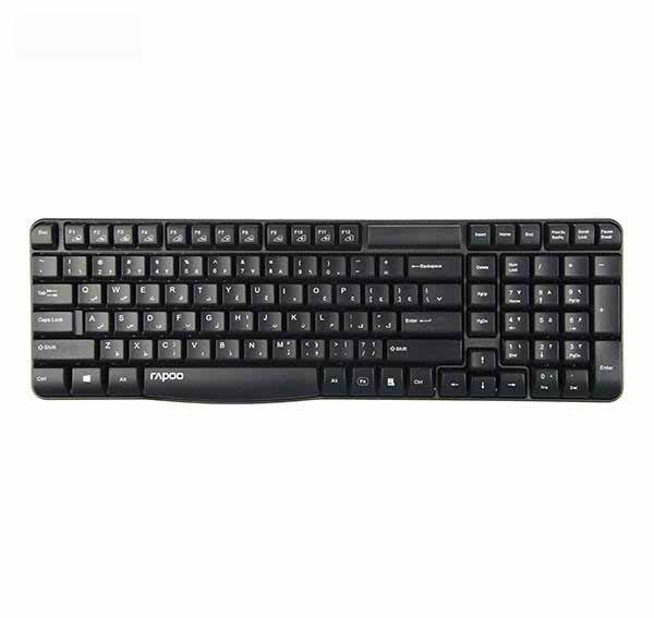 خرید کیبورد بیسیم رپو E1050 به همراه حروف فارسی Keyboard Rapoo با بهترین قیمت