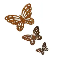 ابزار تزیین کیک به گز مدل پروانه مجموعه 3 عددی