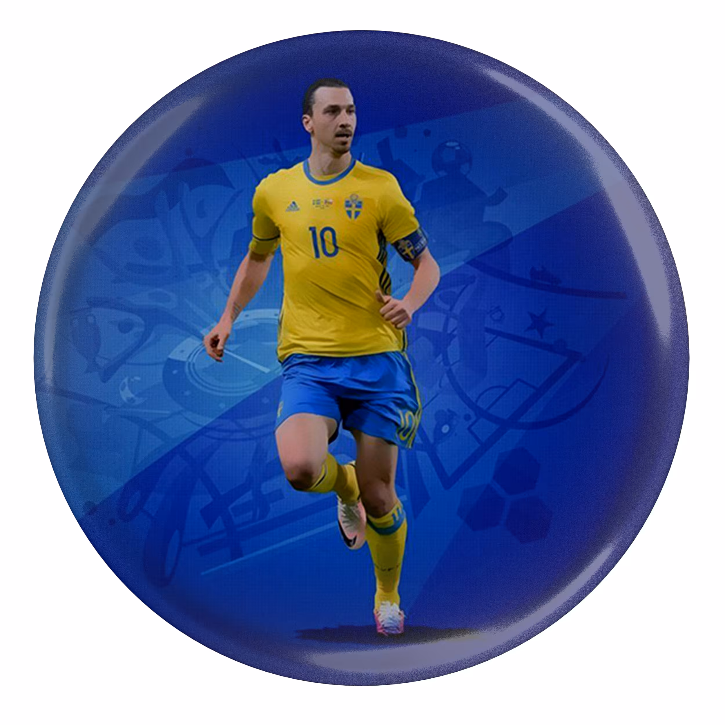 پیکسل طرح زلاتان ابراهیموویچ بازیکن آث میلان ایتالیا سوئد مدل S5329