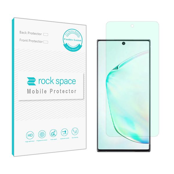 گلس سامسونگ Galaxy NOTE 10 PLUS مدل نانو هیدروژل گرین لایت برند راک اسپیس کد S