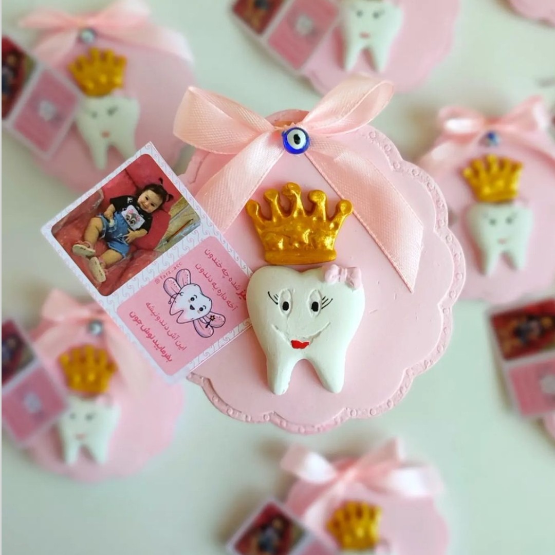 گیفت دندونی همراه با لیبل