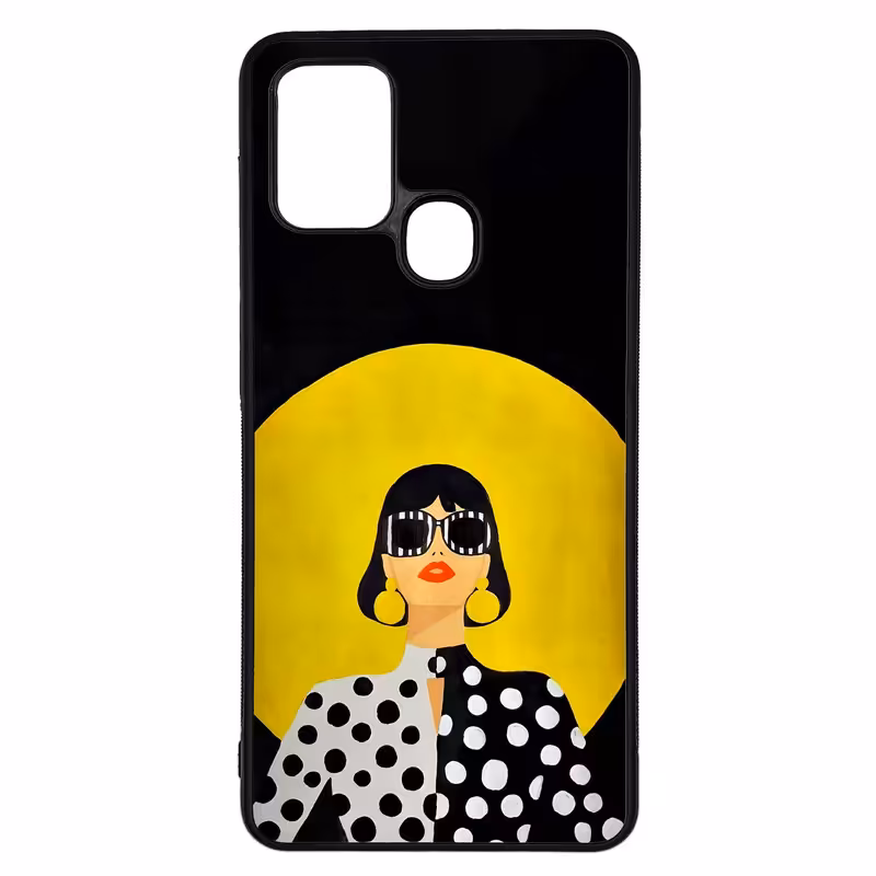 کاور طرح دختر کد G-147 مناسب برای گوشی موبایل سامسونگ Galaxy A21s | دیجی قاب دونی