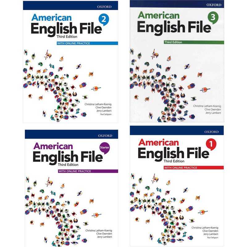 American English File Third Edition اثر جمعی از نویسندگان انتشارات آکسفورد 4 جلدی