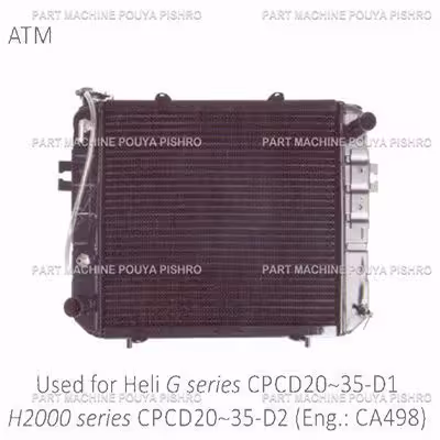 رادیاتور لیفتراک هلی مدل Heli G series CPCD20~35-D1 H2000 series CPCD20~35-D2 Eng.: CA498