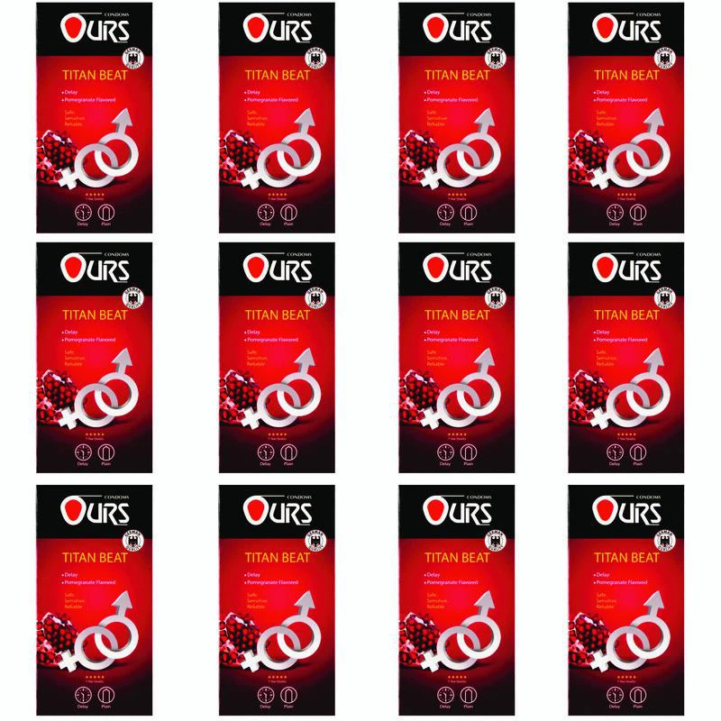 کاندوم اورز مدل تیتان بیت مجموعه 12 عددی