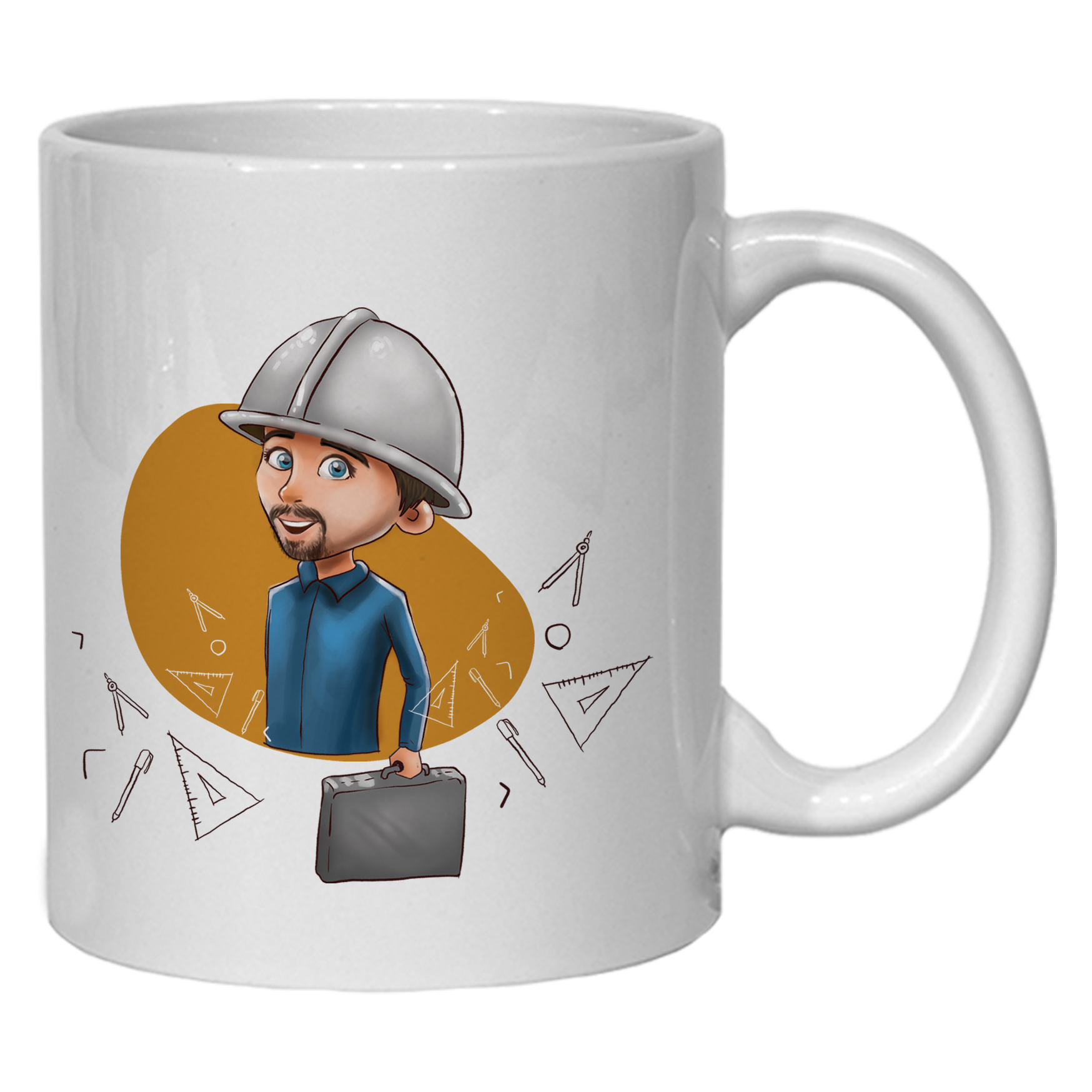 ماگ مدل لیوان مهندس کد 01