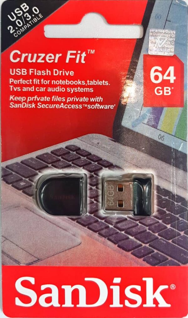 Flash SanDisk Cruzer Fit 64GB | فلش مموری سن دیسک