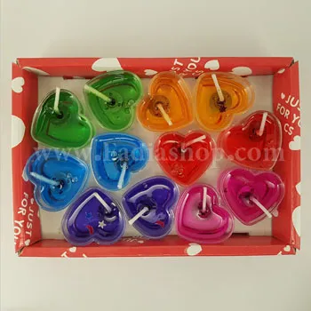 شمع ژله ای قلبی