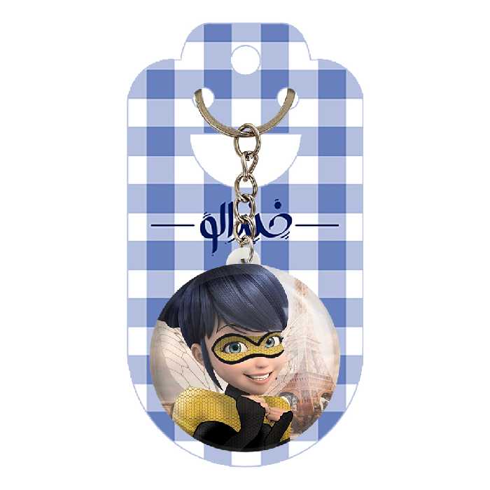 جاکلیدی خندالو طرح دختر کفشدوزکی کد 3494