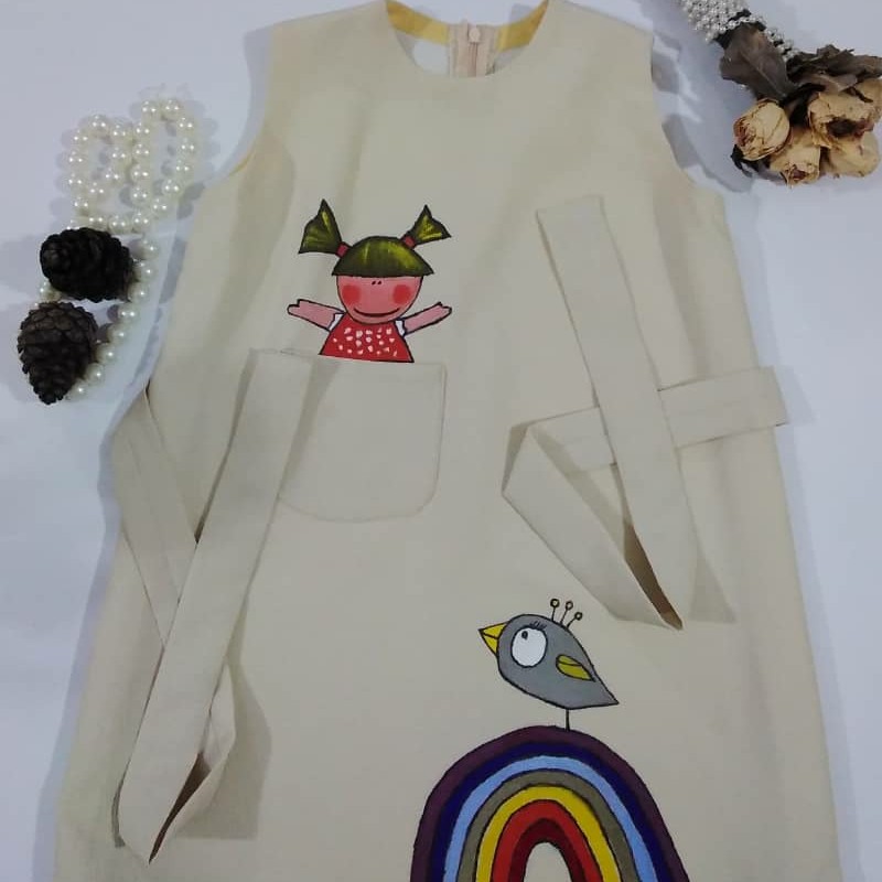 سارافون بچگانه پارچه کریشه