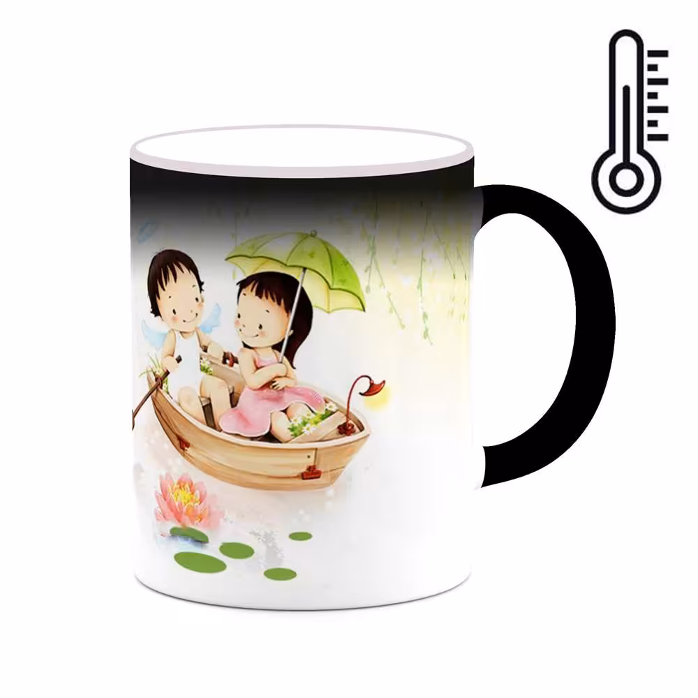 ماگ حرارتی کاکتی طرح عاشقانه مدل mgh20811