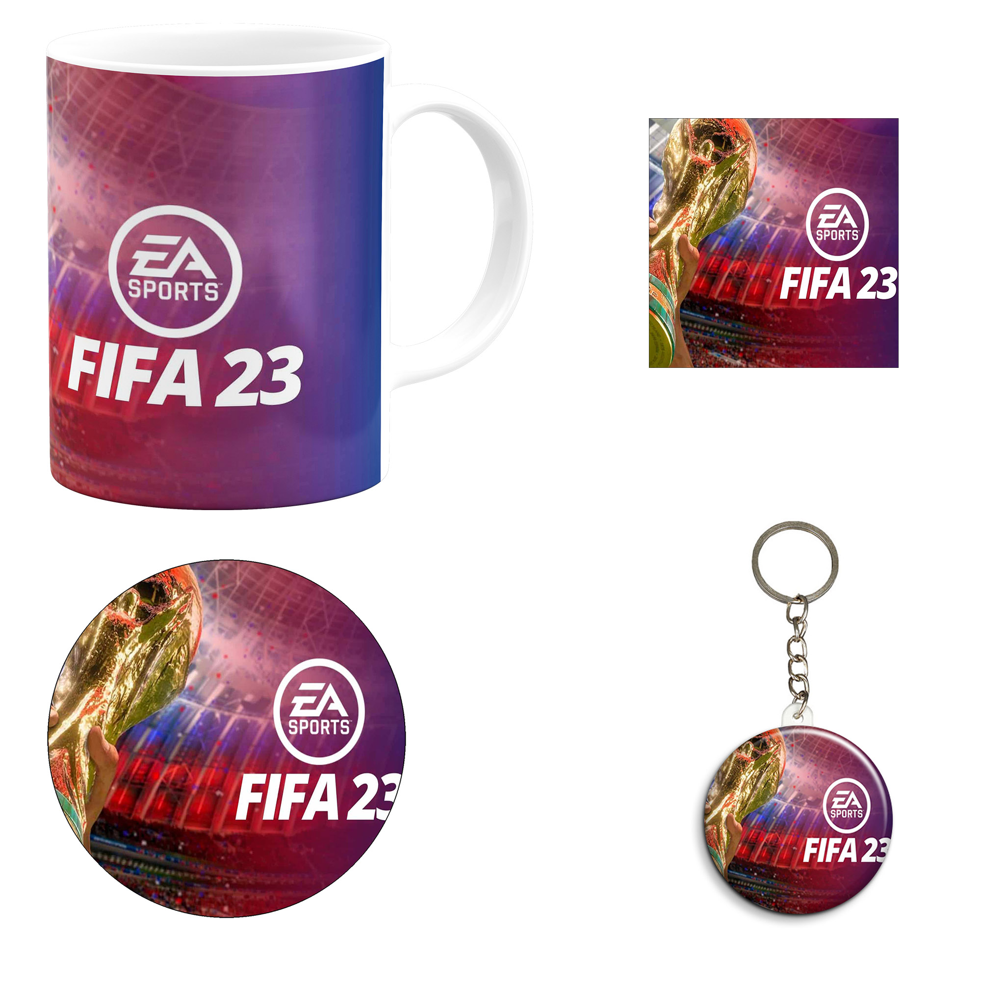 ست هدیه ماگ مدل بازی فوتبال فیفا طرح FIFA کد M1