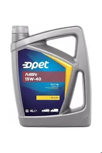 روغن و مکمل موتور FULLIFE 15W 40 OIL 4 LITER API SL CF اپت اورجینال Opet
